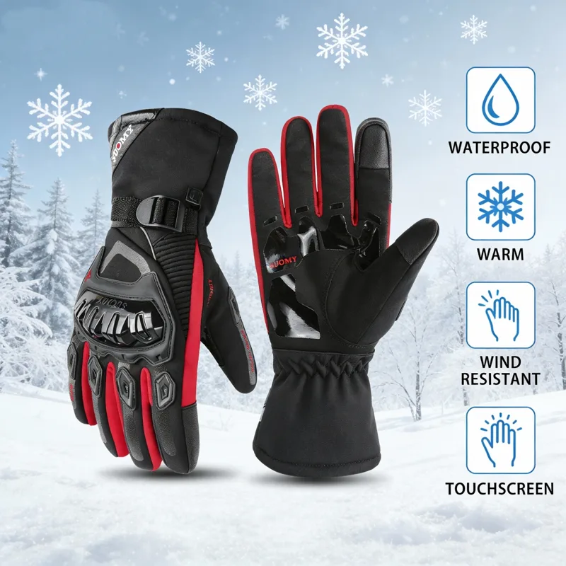 Winter Glove Insulated - قفازات شتوية مقاومة للماء للدراجات النارية:
