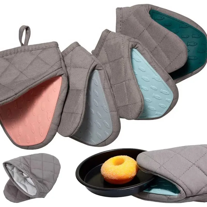 Oven Mitt Silicone - قفاز سيليكون مضاد للحرارة للفرن، حامل