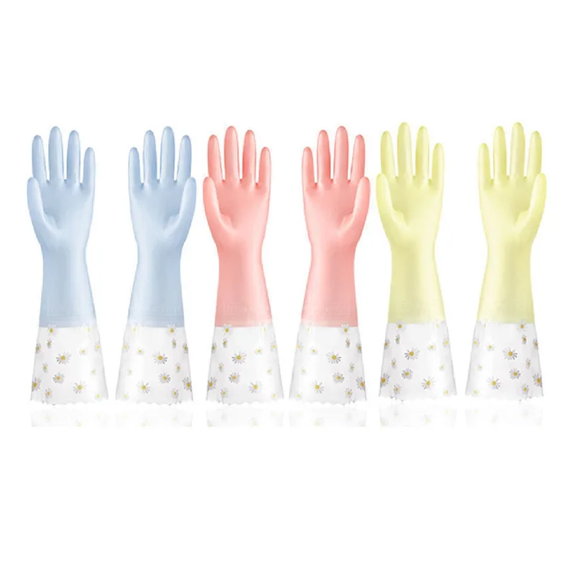 Rubber Glove Cleaning - قفازات تنظيف الأطباق 3 أزواج -