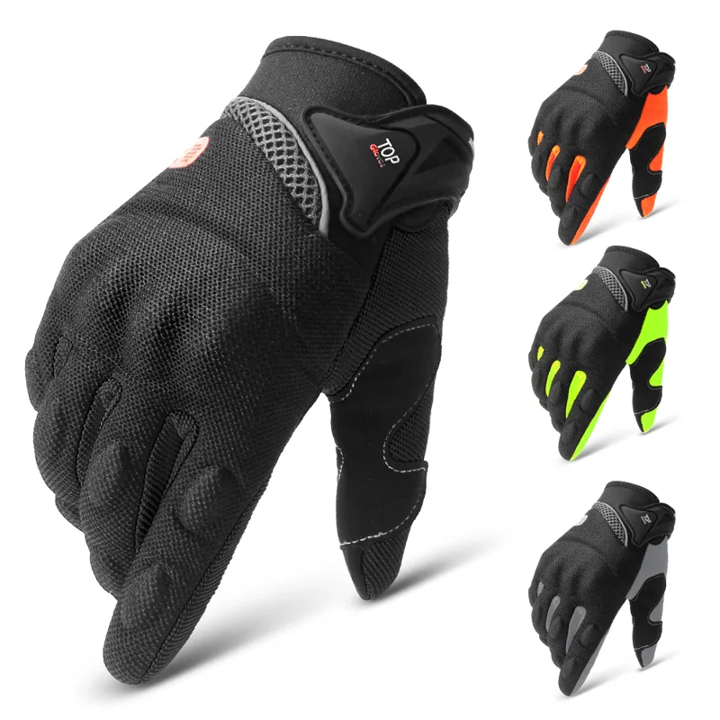 Motorcycle Glove Knuckle - قفازات للدراجات النارية قابلة للتنفس للدراجة