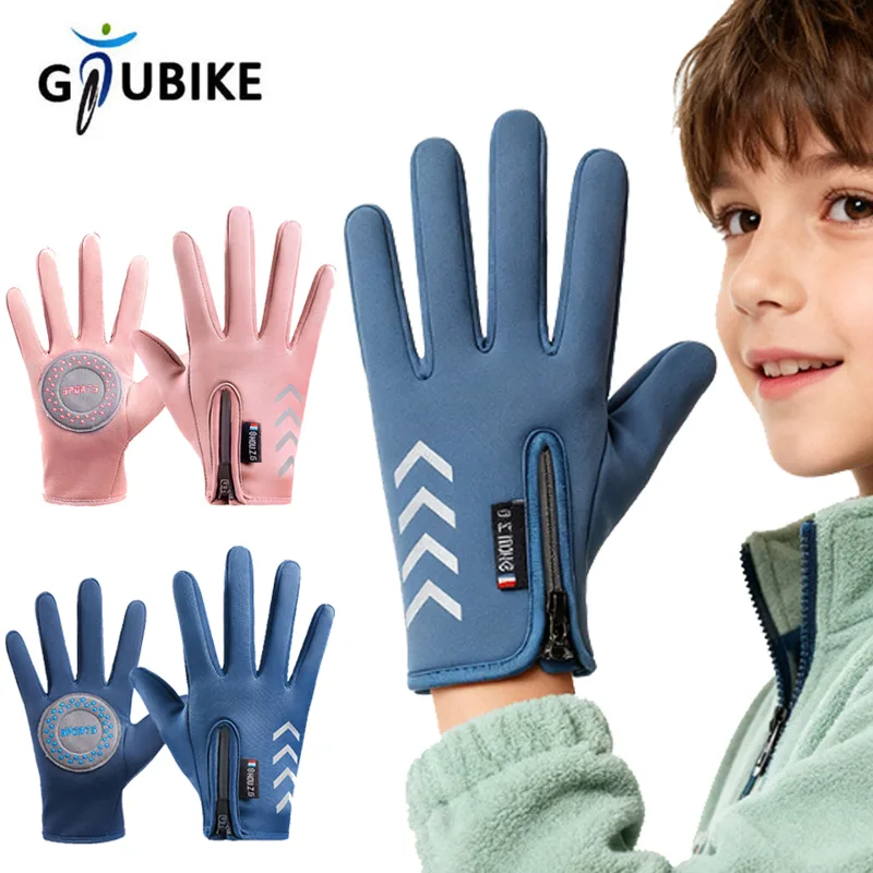 Ski Glove Waterproof - GTUBIKE قفازات الأطفال الدافئة الدراجات الشتاء