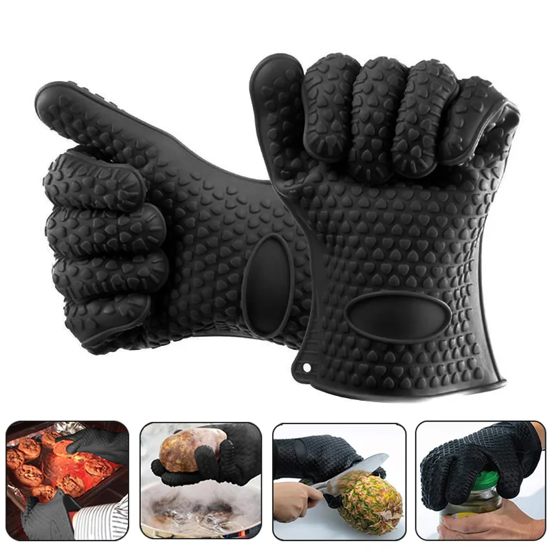 Rubber Glove Cleaning - 1/2 قطعة فرن قفازات الخبز قفازات