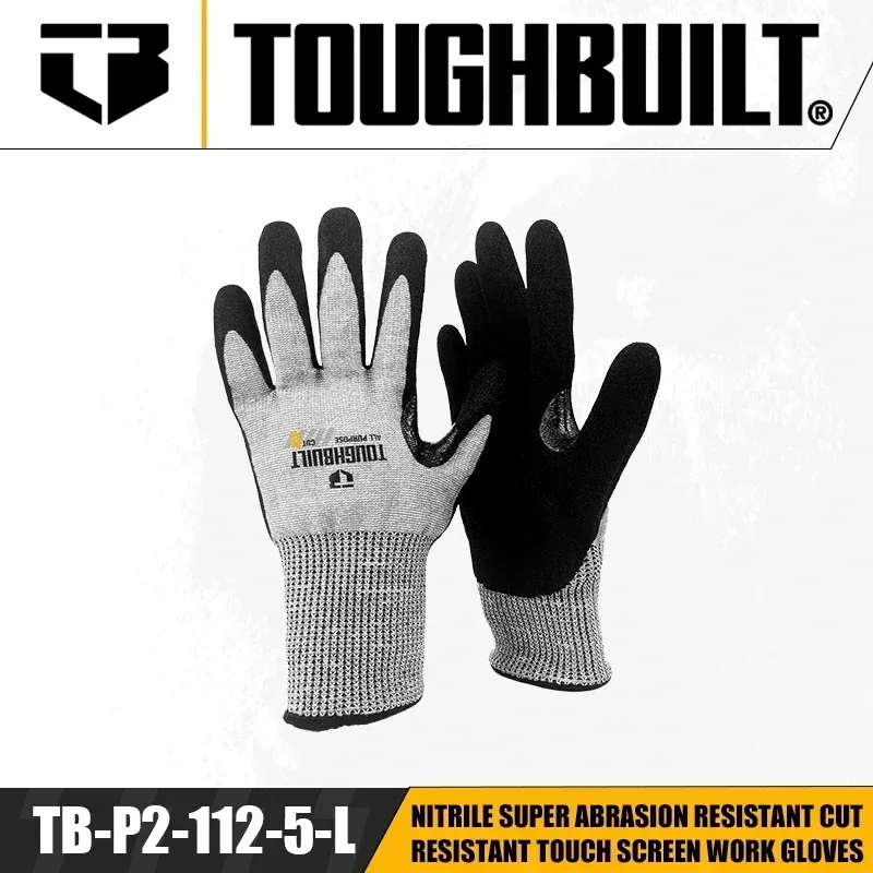 Nitrile Mechanic Glove - TOUGHBUILT TB-P2-112-5-L النتريل سوبر مقاومة للتآكل
