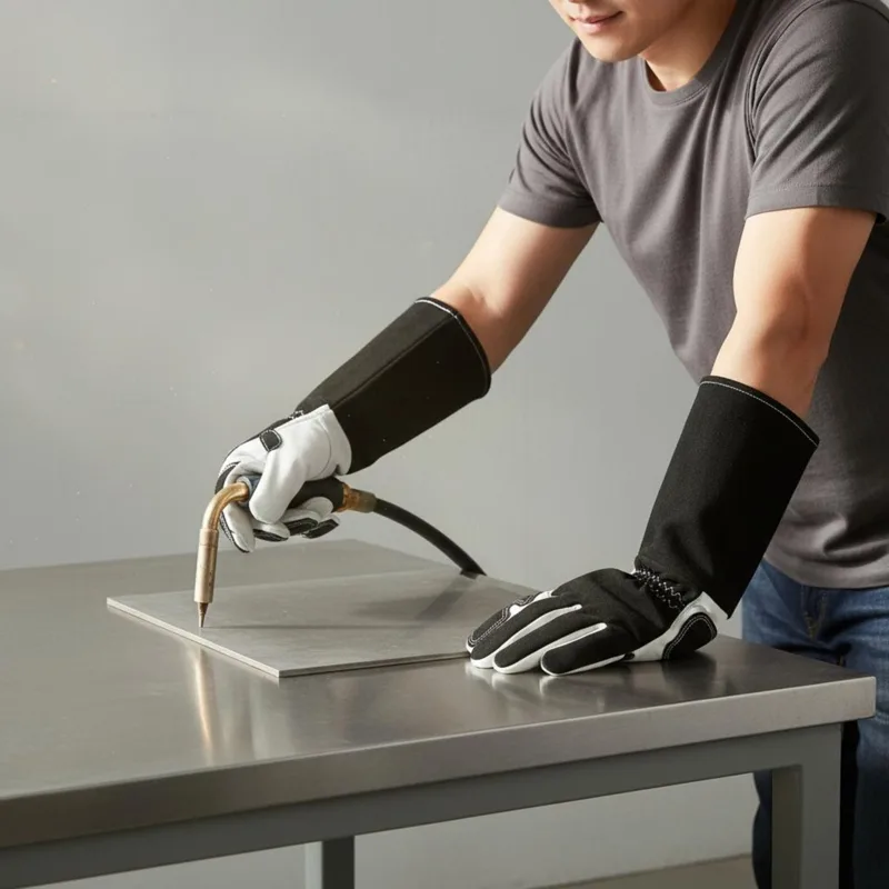 Heat Resistant Glove - قفازات عمل المعادن TIG بتصميم أصابع