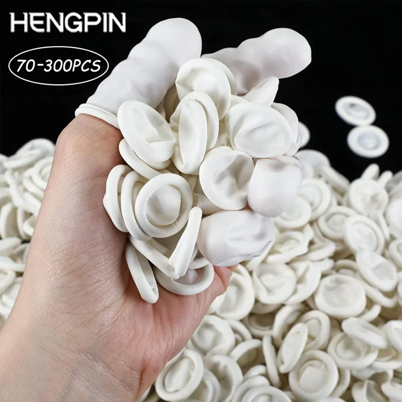 Latex Disposable Glove - HENGPIN 70/300 قطعة قفاز حامي أطراف