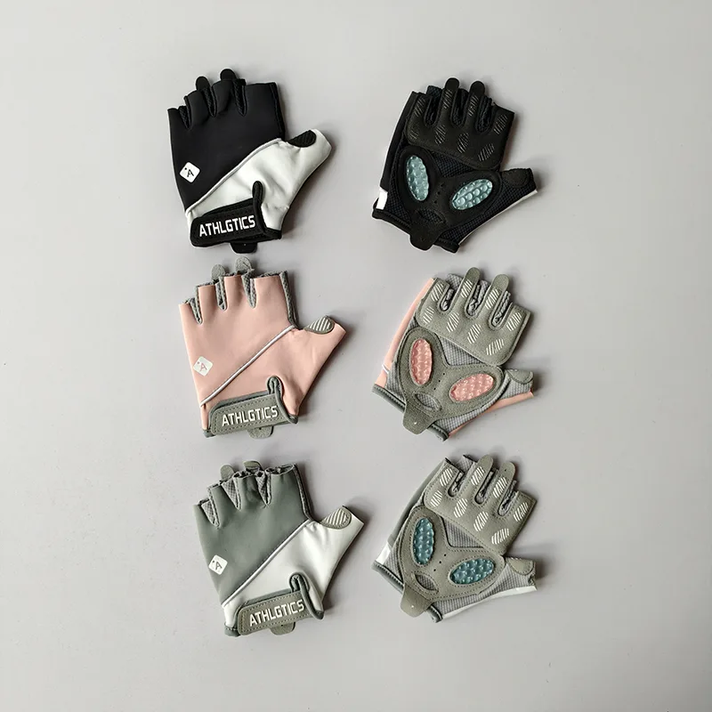Cycling Glove Padded - قفازات اللياقة البدنية النسائية نصف اصبع