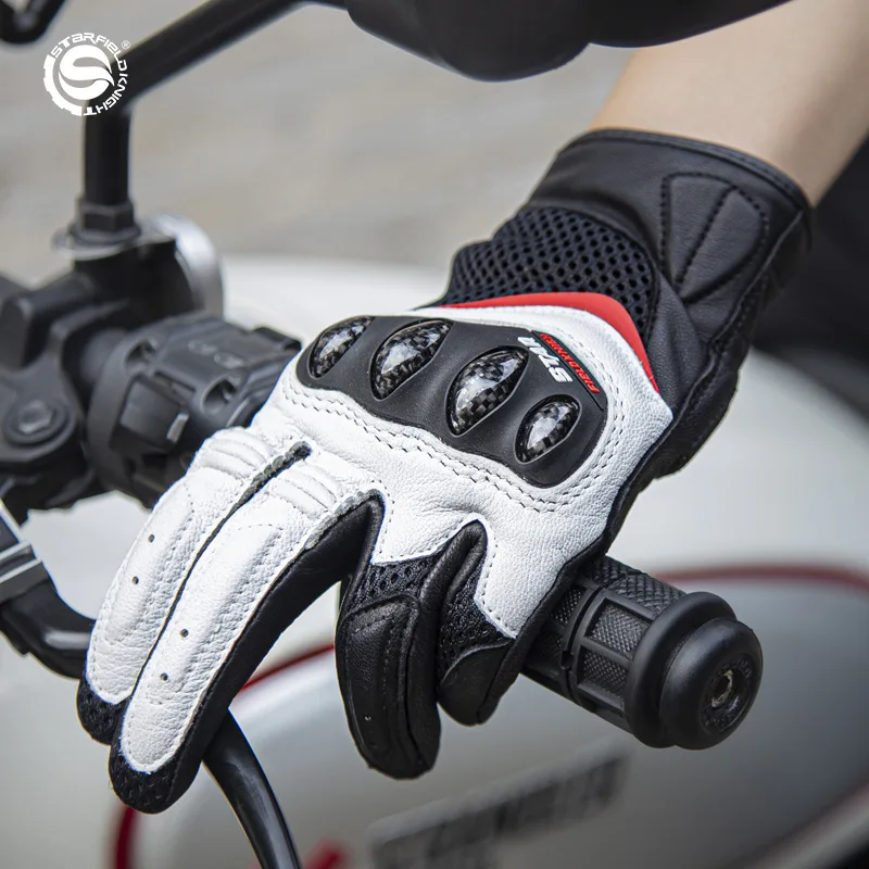 Motorcycle Glove Knuckle - قفازات دراجات نارية نسائية من ستار