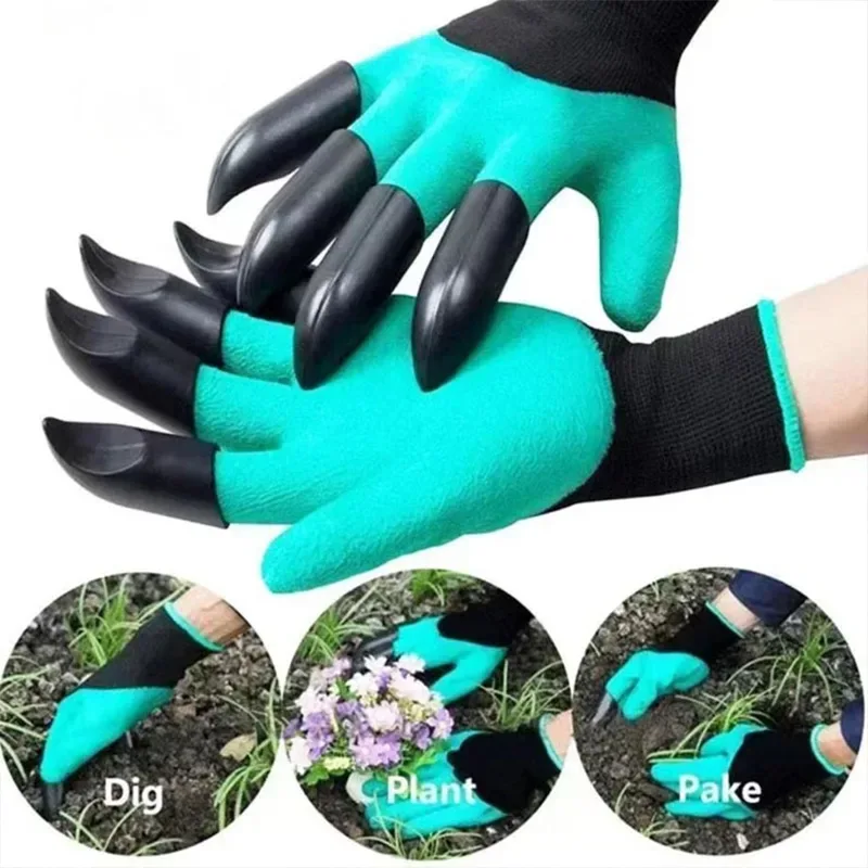 Gardening Glove Waterproof - زوج من قفازات الحدائق المزودة بمخالب،