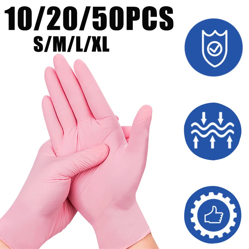 Nitrile Mechanic Glove - 10/20/50 قطعة قفازات النتريل لأداة الوشم