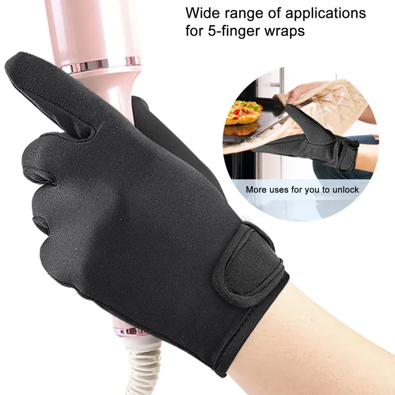 Heat Resistant Glove - قفاز واقي للحرارة لتصفيف الشعر، أداة