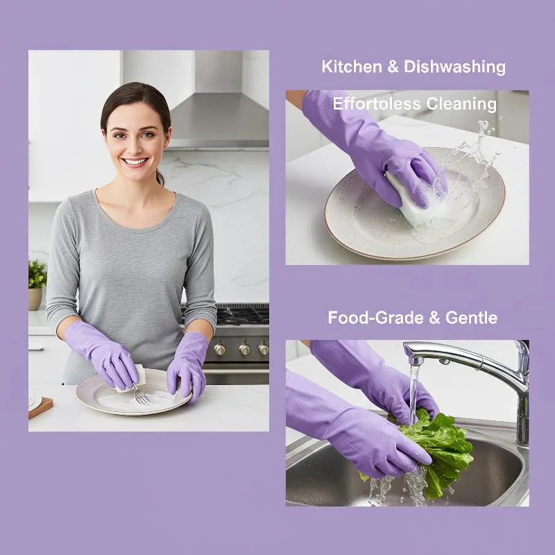 Dish Glove Rubber - زوج واحد من قفازات غسيل الأطباق