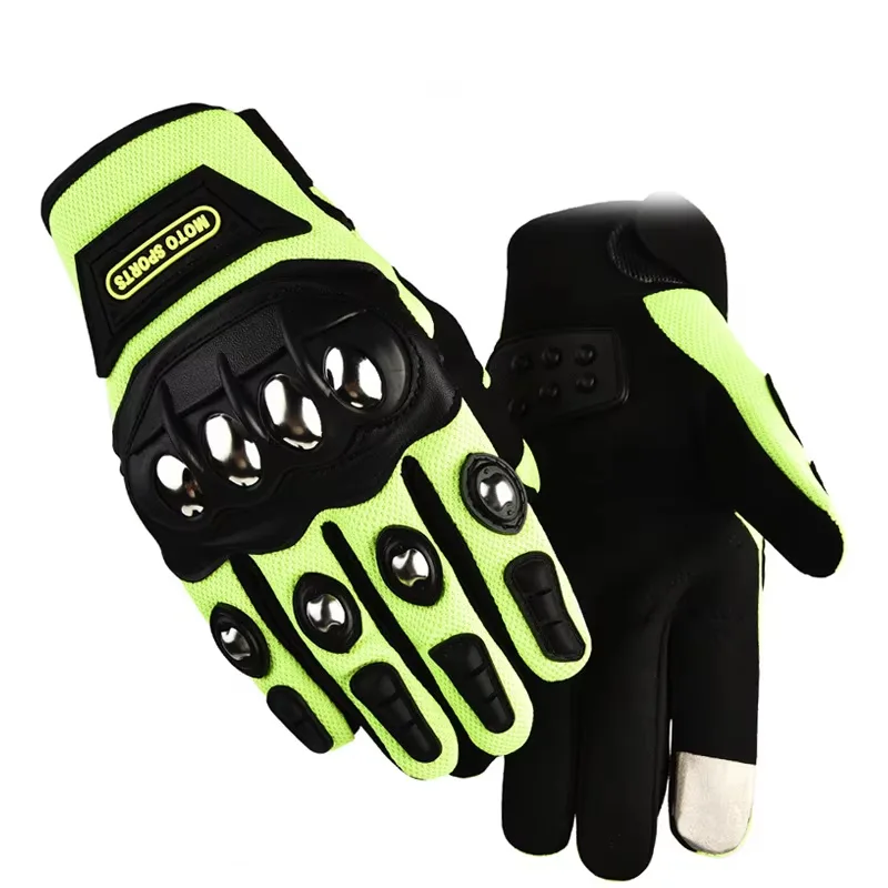 Motorcycle Glove Knuckle - قفازات تكتيكية فولاذية للسلامة في الهواء
