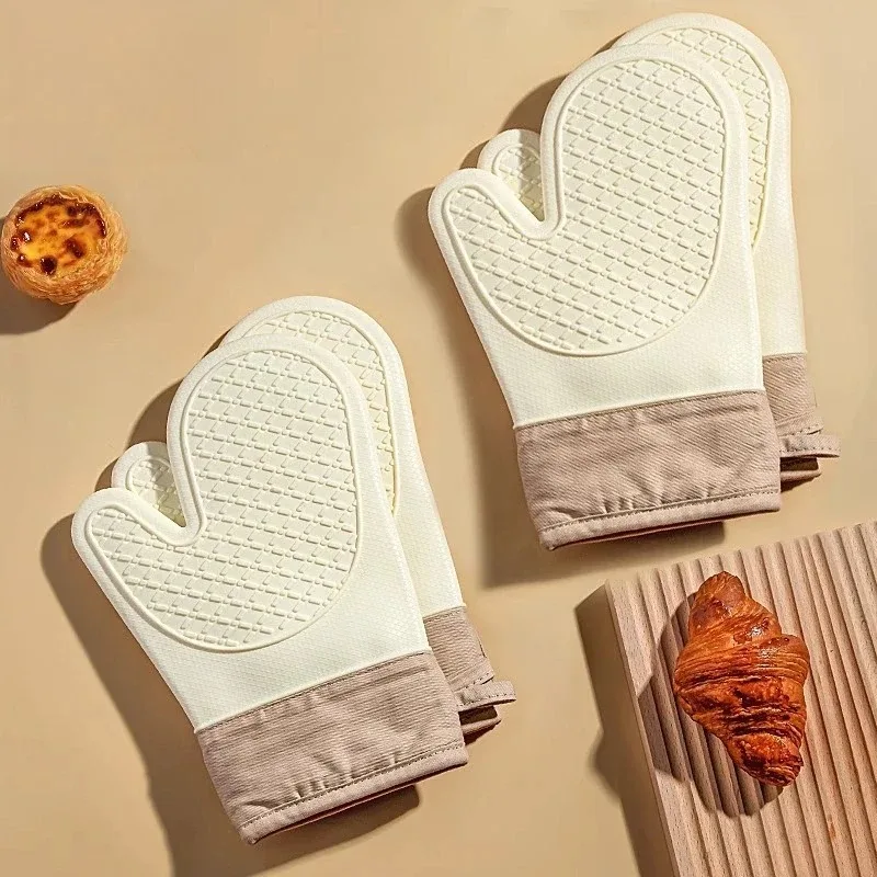 Oven Mitt Silicone - قفازات سيليكون مقاومة للحرارة - قفازات