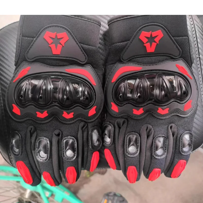 Motorcycle Glove Knuckle - اللمس كامل فنجر دراجة نارية معدات