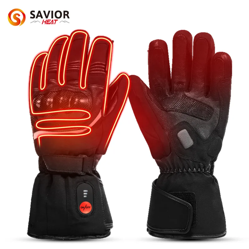 Heat Resistant Glove - قفازات للدراجات النارية تعمل بالتسخين الحراري