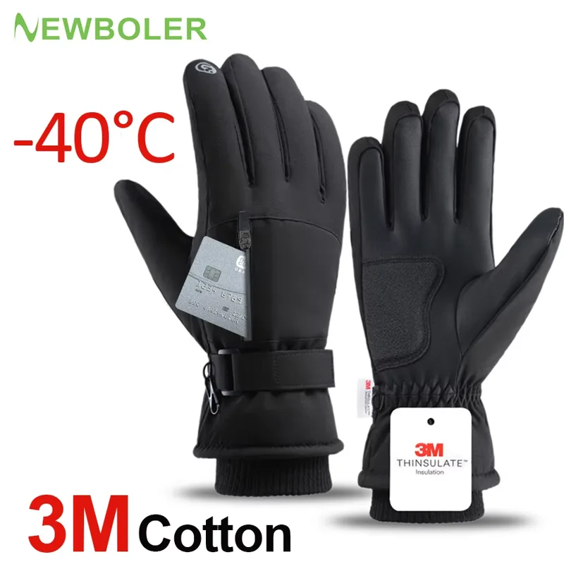 Ski Glove Waterproof - الرجال الشتاء مقاوم للماء قفازات ركوب