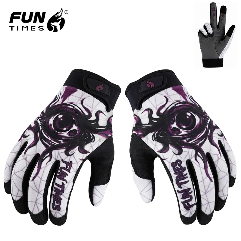 Magic Touch Glove - قفازات FUNTIMES Purple Magic Eye المطبوعة