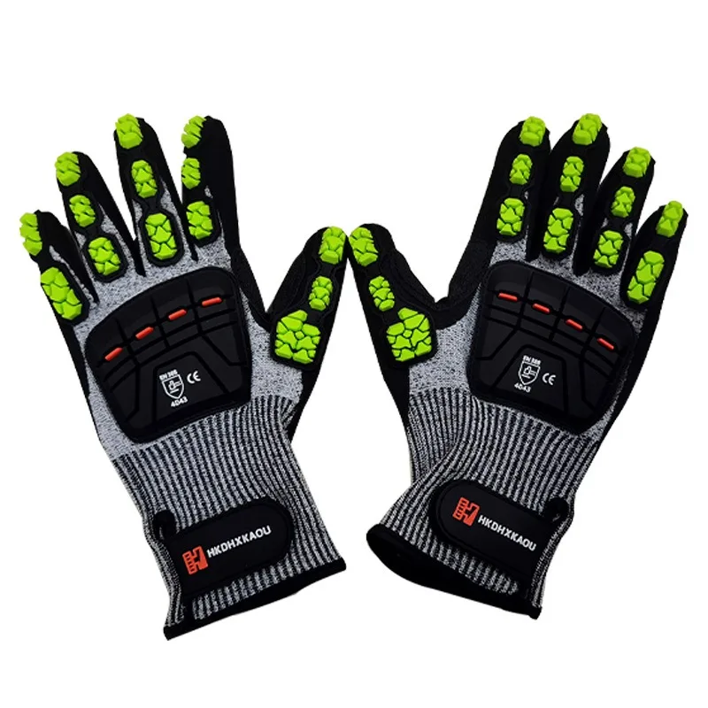Work Glove Impact - قفازات TPR ميكانيكية جديدة مضادة للصدمات