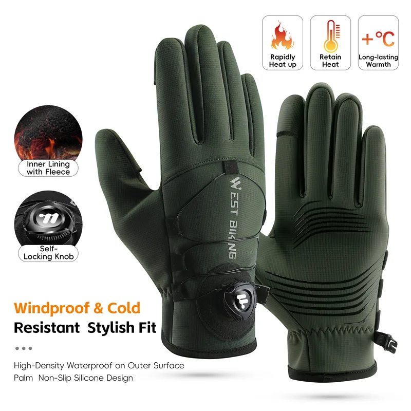 Winter Glove Insulated - قفازات الشتاء للدراجة المغناطيسية سريعة الإصدار