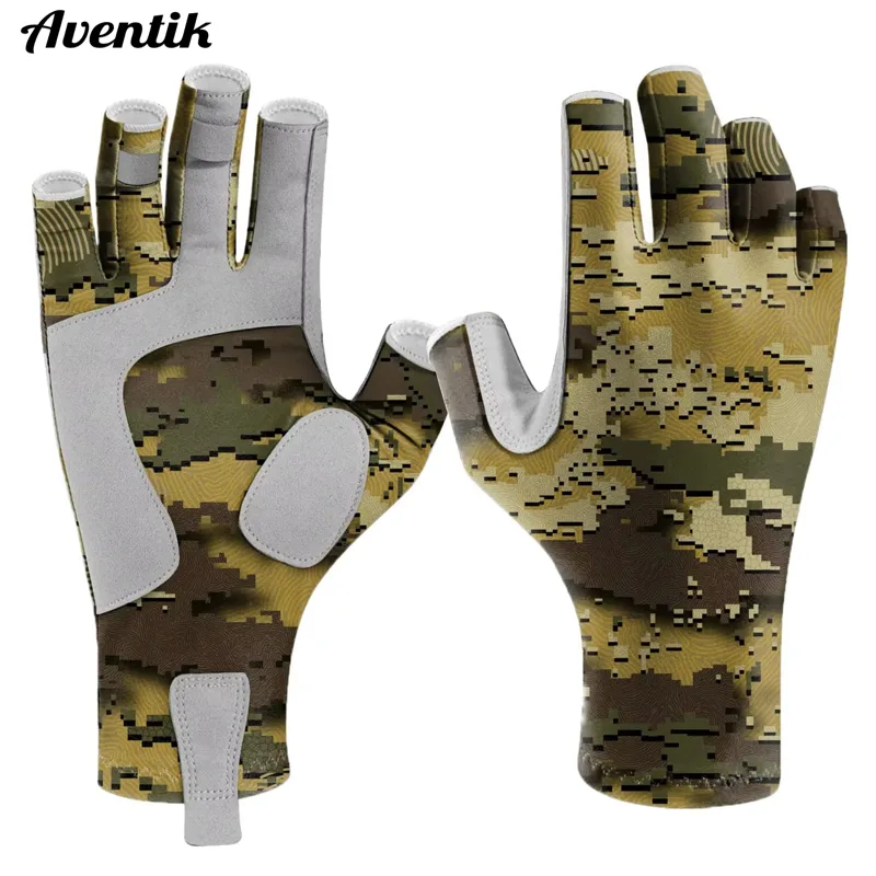 Cycling Glove Padded - قفازات صيد السمك بدون أصابع من
