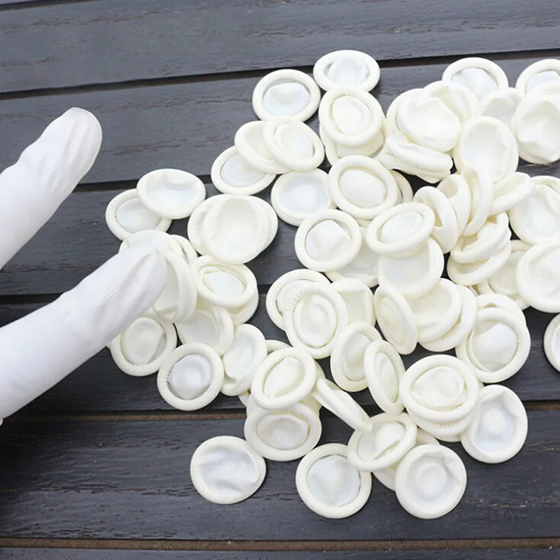Latex Disposable Glove - 20/100 قطعة من أغطية الأصابع المطاطية