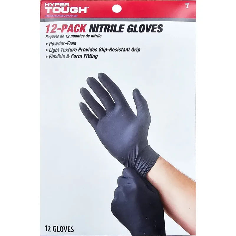 Exam Glove Nitrile - قفازات النتريل الجديدة للاستخدام مرة واحدة