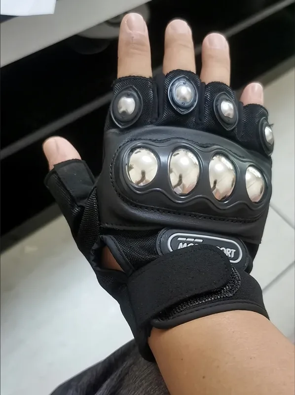 Motorcycle Glove Knuckle - قفازات دراجة نارية من النحاس الأصفر