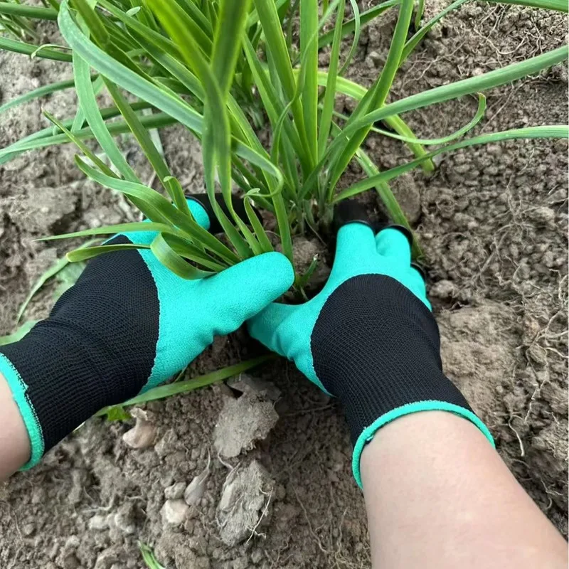 Gardening Glove Waterproof - قفازات حدائق مزودة بأظافر مدمجة، قفازات