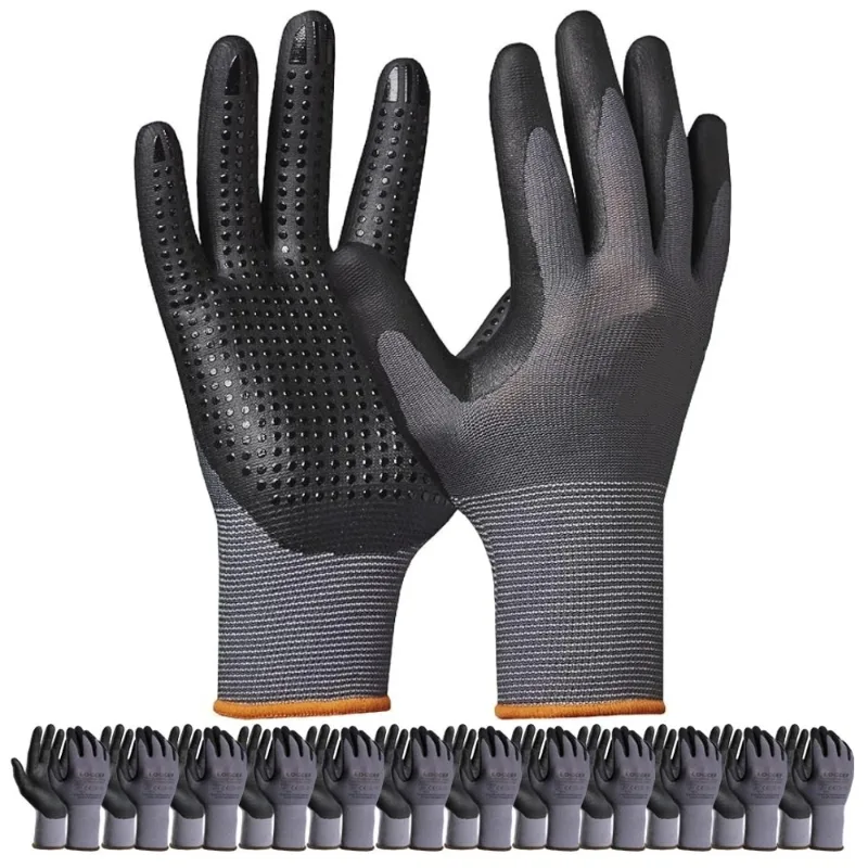 Nitrile Mechanic Glove - مايكرو رغوة النتريل المغلفة قفازات العمل