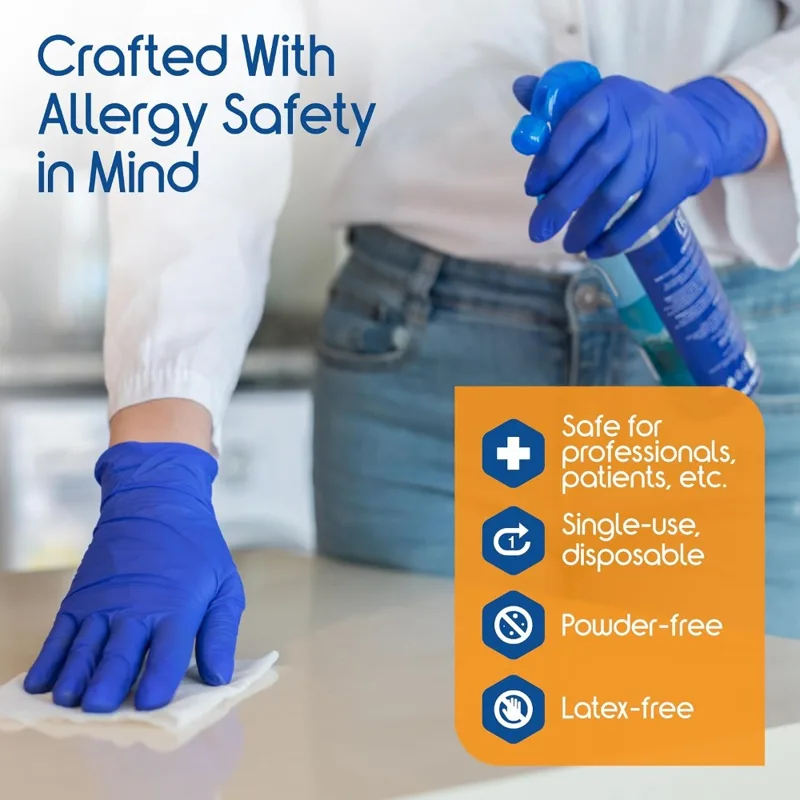 قفازات نيتريل زرقاء كوبالت للا - مراجعة Exam Glove Nitrile وسعره