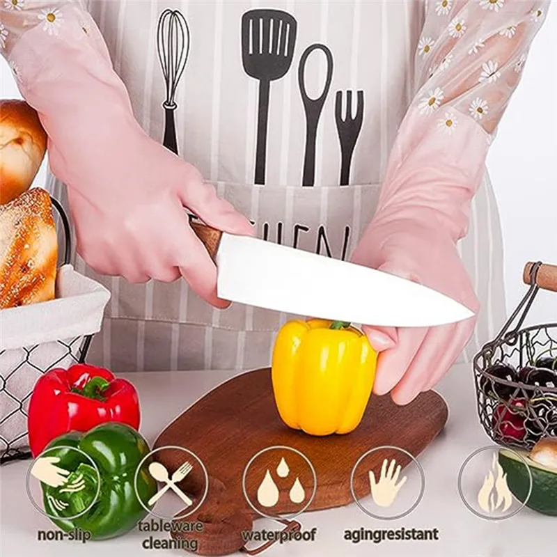 قفازات تنظيف الأطباق 3 أزواج - - مراجعة Rubber Glove Cleaning وسعره