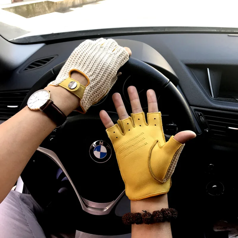 2025 جديد الرجال قفازات جلدية  - مراجعة Leather Driving Glove وسعره