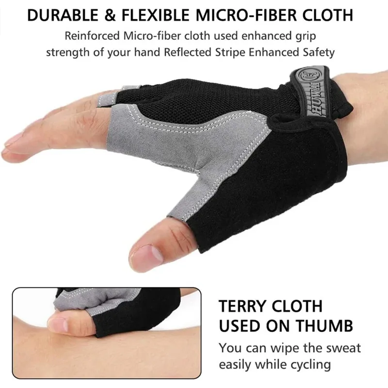 قفازات تدريب نصف إصبع غير قابل - مراجعة Workout Glove Gym وسعره
