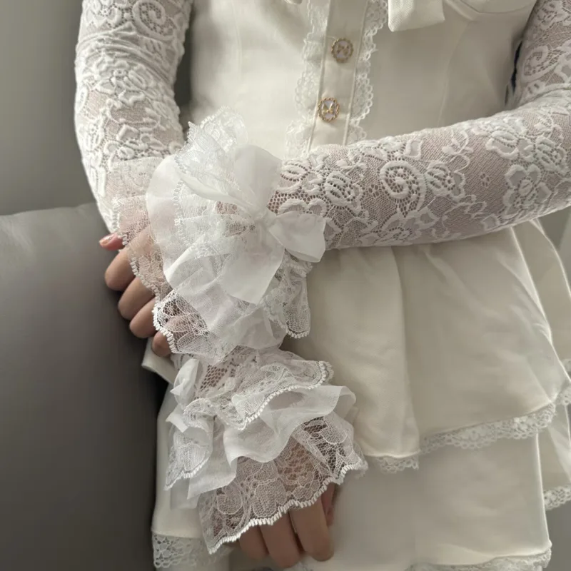 قفازات طويلة الأكمام من الدانت - مراجعة Fingerless Glove Knit وسعره