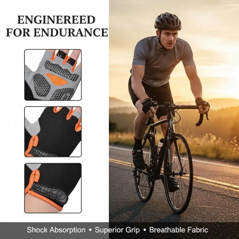 قفازات ركوب الدراجات بدون أصاب - مراجعة Fingerless Glove Knit وسعره