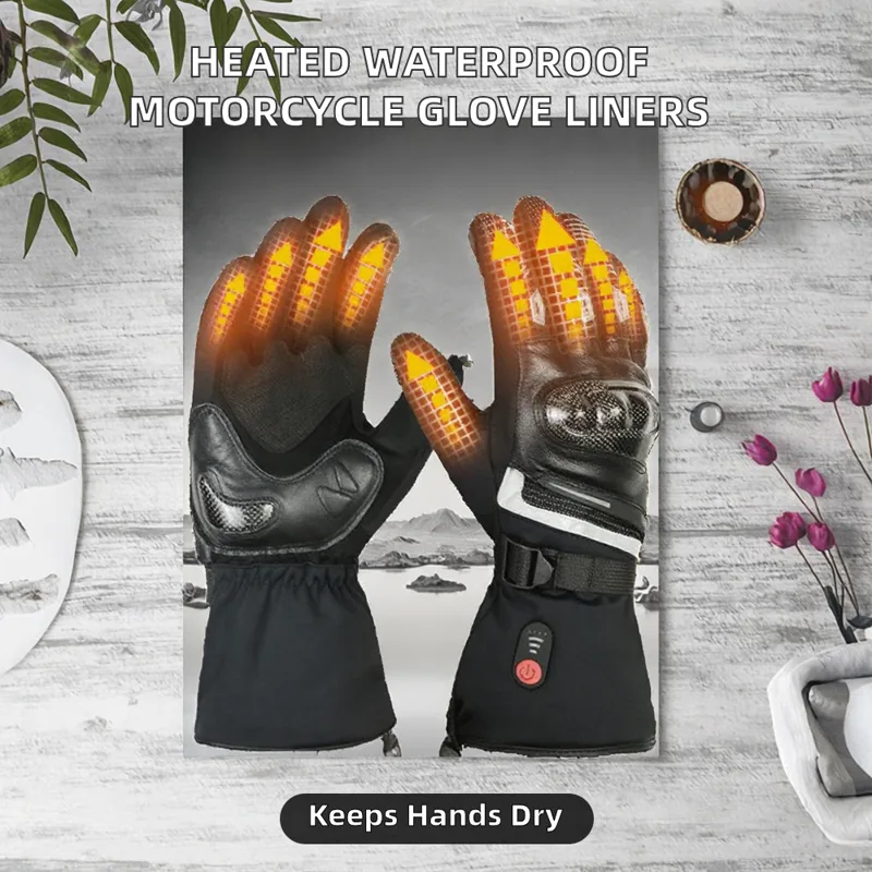 قفازات دراجات نارية مدفأة بجهد - مراجعة Motorcycle Glove Knuckle وسعره