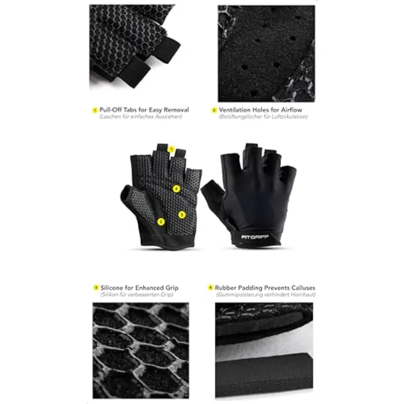 ®   قفازات تدريب مبطنة للرجال  - مراجعة Workout Glove Gym وسعره