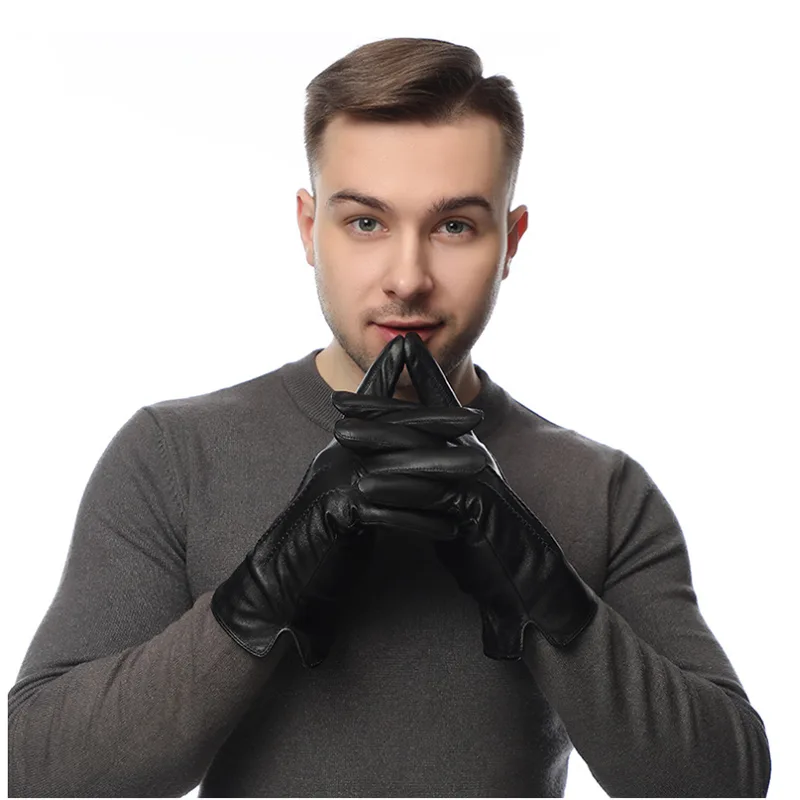 الشتاء حقيقية قفازات جلد الغنم - مراجعة Wool Glove Lined وسعره