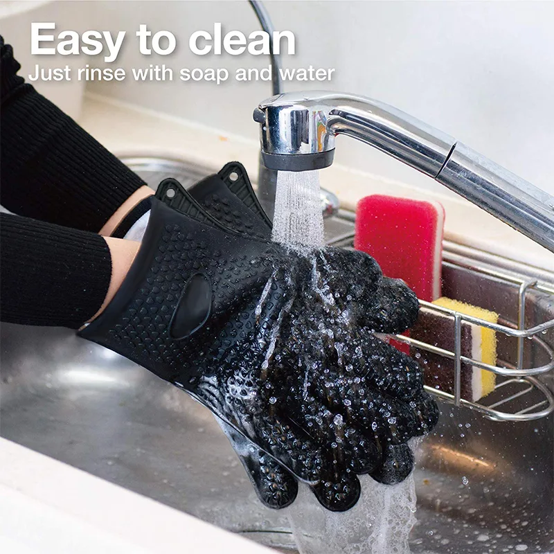 1/2 قطعة فرن قفازات الخبز قفاز - مراجعة Rubber Glove Cleaning وسعره