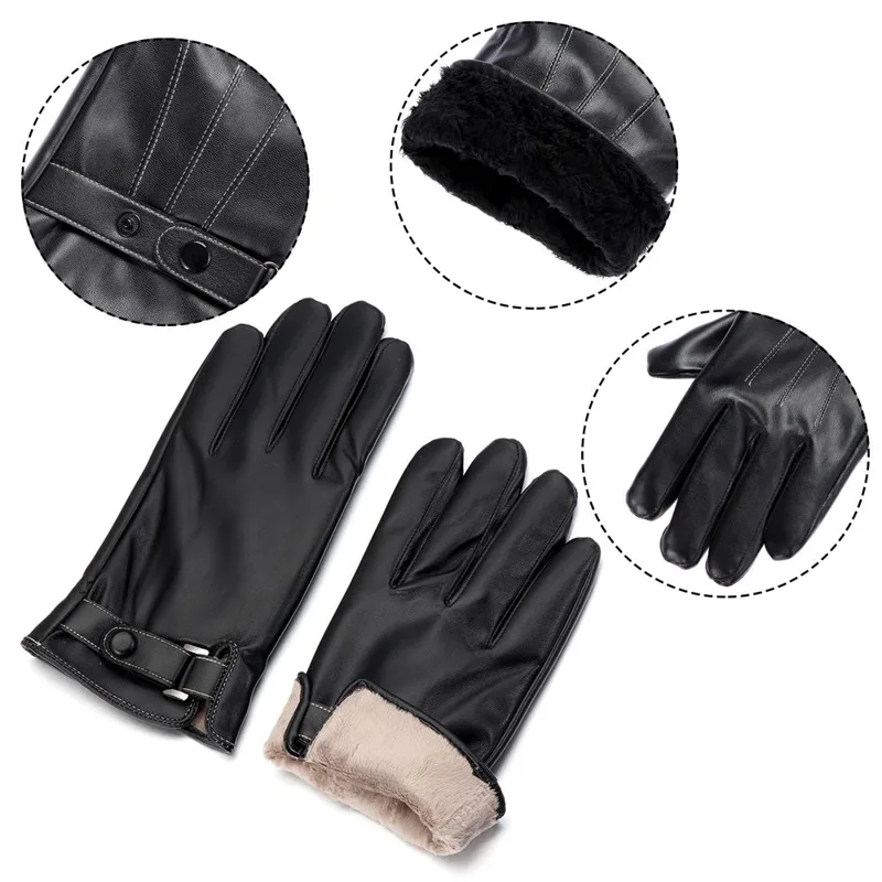 الرجال الصوف قفازات جلدية الحر - مراجعة Leather Driving Glove وسعره