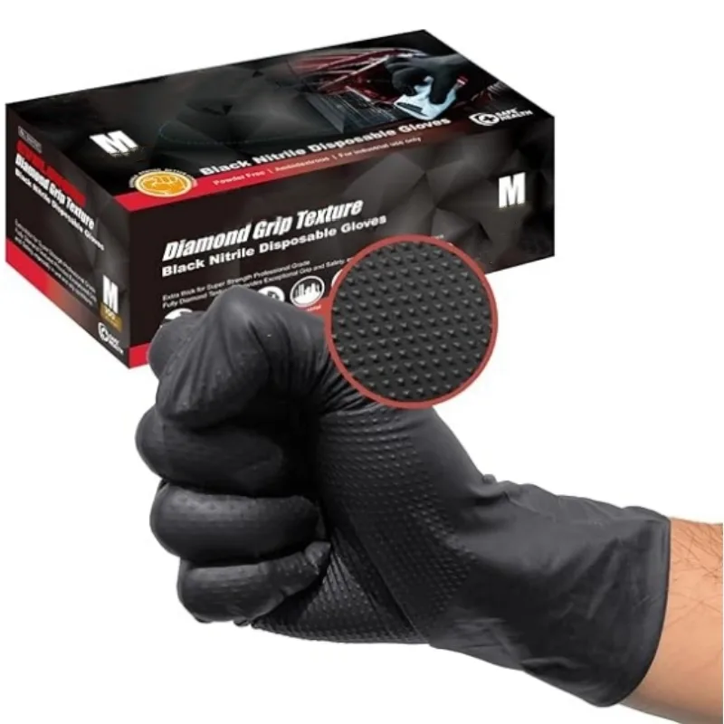 قفازات نيتريل سوداء شديدة التح - مراجعة Nitrile Mechanic Glove وسعره