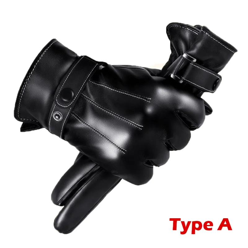 1 زوج قفازات الشتاء الدافئة ال - مراجعة Leather Driving Glove وسعره