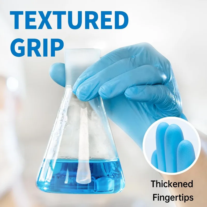 قفازات نيتريل زرقاء للاستخدام  - مراجعة Exam Glove Nitrile وسعره