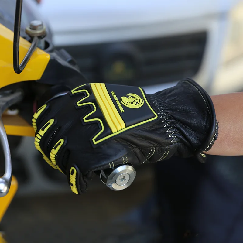 قفازات عمل جلدية صدمية، قفاز ع - مراجعة Work Glove Impact وسعره