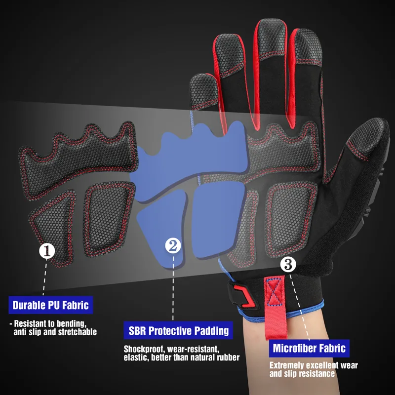 قفازات العمل الشاقة WORKPRO شا - مراجعة Work Glove Impact وسعره