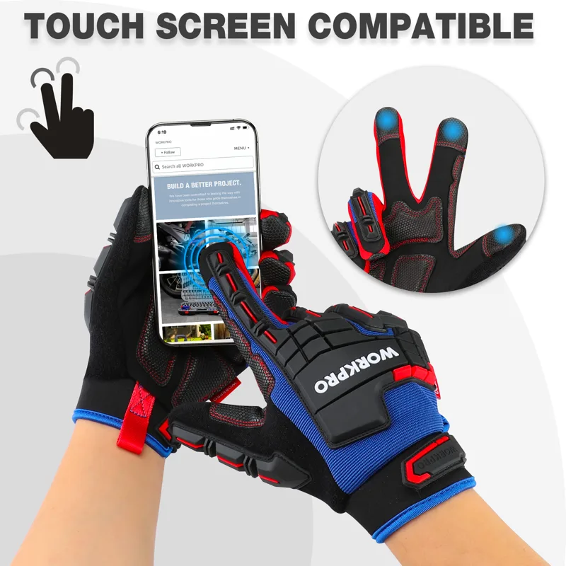 قفازات العمل الشاقة WORKPRO شا - مراجعة Work Glove Impact وسعره