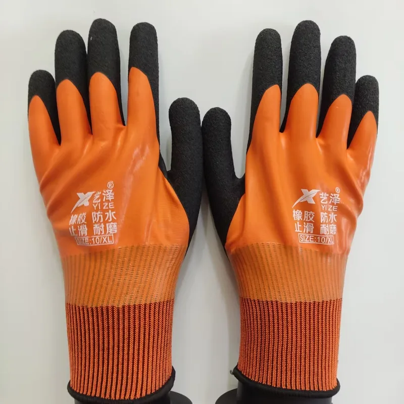 1 زوج قفازات العمل مطاط مقاوم  - مراجعة Gardening Glove Waterproof وسعره