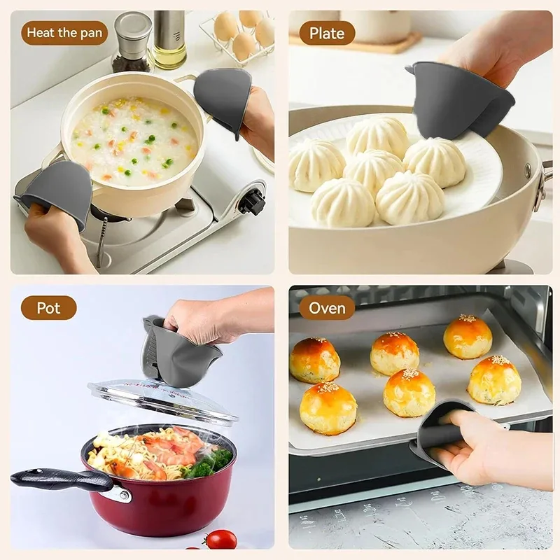 2 قطعة قفازات الفرن الصغيرة سي - مراجعة Oven Mitt Silicone وسعره