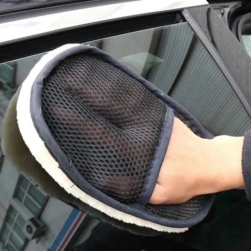 قفازات غسيل السيارات من الصوف، - مراجعة Wool Glove Lined وسعره