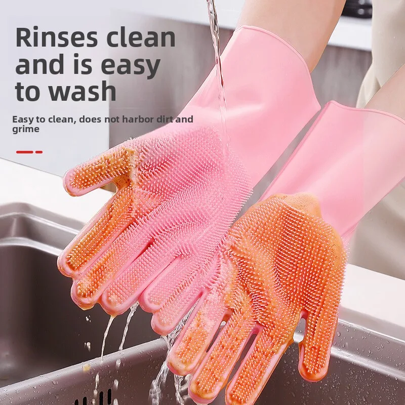قفازات غسيل الأطباق السيليكوني - مراجعة Dish Glove Rubber وسعره